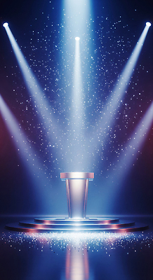 JPG 편집이미지 예술 조명 창조 빛 반짝임 공연 무대 표현 분위기 중앙 신비 아이템 효과 이미지편집 AI컴퓨터그래픽 AI콘텐츠 컨셉 모션 이벤트 파일형식