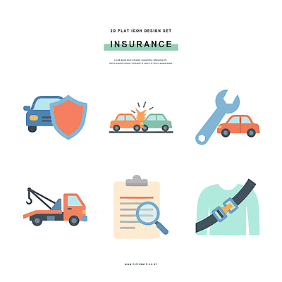 교통 생각 일러스트 자동차 운전 도구 수리 보호 서비스 문서 보험 안전벨트 견인차 사고예방 체크리스트 국내일러스트 AI파일 육상교통 컨셉 모션 안전 예방 특수차량 파일형식 벡터