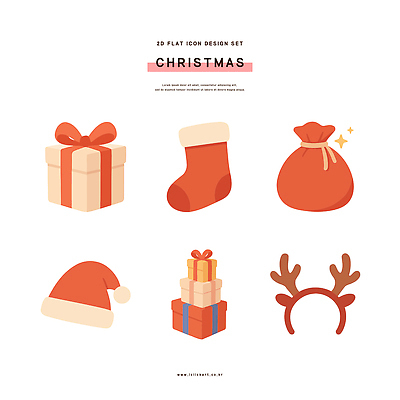 모자_잡화 계절 기념일 감정 크리스마스 사슴 표정 파일형식 벡터 디자인 선물 양말 산타모자 루돌프 뿔 연말 세트 장식 기쁨 축제 겨울 놀람 AI파일 일러스트 국내일러스트