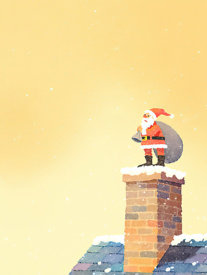 JPG 행복 백그라운드 크리스마스 겨울 일러스트 가족 따뜻함 굴뚝 선물 장식 산타클로스 축제 즐거움 전경 국내일러스트 AI일러스트 AI콘텐츠 계절 기념일 감정 관계 풍경 파일형식 탑뷰