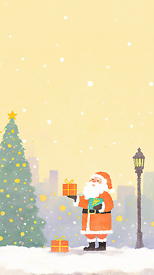 JPG 계절 행복 크리스마스장식 크리스마스 겨울 일러스트 가족 거리 선물 장식 크리스마스트리 산타클로스 파티 축제 기쁨 도시 분위기 저녁 즐거움 국내일러스트 AI일러스트 AI콘텐츠 기념일 감정 컨셉 관계 이벤트 야간 파일형식