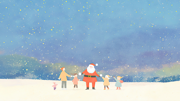 JPG 행복 어린이 크리스마스 겨울 일러스트 가족 눈사람 사랑 웃음 크리스마스트리 산타클로스 손잡기 축제 모임 축하 즐거움 눈내림 겨울풍경 국내일러스트 AI일러스트 AI콘텐츠 계절 기념일 감정 컨셉 관계 모션 눈_날씨 표정 사람 풍경 파일형식