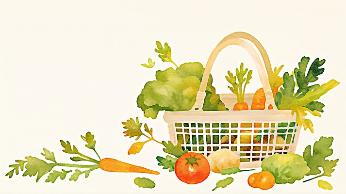 JPG 밭 토마토 채소 일러스트 식재료 자연 건강 요리 초록색 농작물 햇빛 바구니 식사 당근 브로콜리 유기농 비타민 신선도 국내일러스트 AI일러스트 AI콘텐츠 웰빙 컬러 농업 뿌리채소 태양 생태계 영양소 파일형식