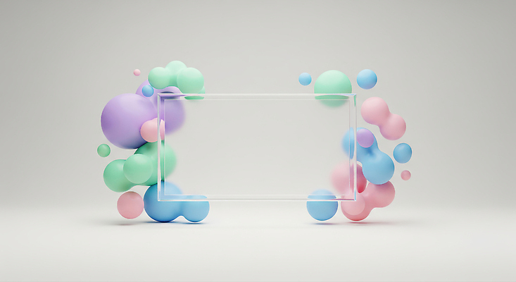 JPG 편집이미지 디자인 컬러 백그라운드 프레임 장식 공간 모던 그림 부드러움 파스텔 구성 창의성 미니멀 이미지편집 AI컴퓨터그래픽 AI콘텐츠 학용품 감각 파일형식