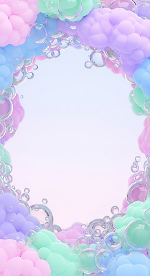 JPG 모양 편집이미지 디자인 컬러 백그라운드 장식 거품 분위기 그림 부드러움 화사함 상상력 색채 창의성 이미지편집 AI컴퓨터그래픽 AI콘텐츠 컨셉 감각 파일형식