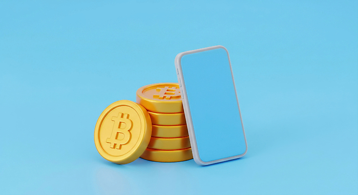 JPG 편집이미지 돈 미래 기술 금융 경제 스마트폰 디지털 동전 거래 어플리케이션 투자 혁명 가상화폐 블록체인 편집3D AI컴퓨터그래픽 AI콘텐츠 컨셉 비즈니스 핸드폰 스마트기기 3D 재산 파일형식 4차산업