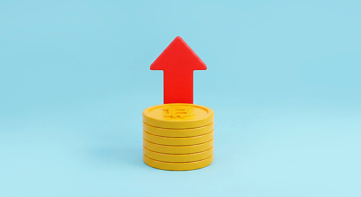 JPG 편집이미지 화살표 돈 성공 금융 경제 디지털 동전 시장 재산 목표 투자 상승 통화 수익 재정 지표 가상화폐 블록체인 편집3D AI컴퓨터그래픽 AI콘텐츠 컨셉 비즈니스 모션 3D 파일형식 4차산업