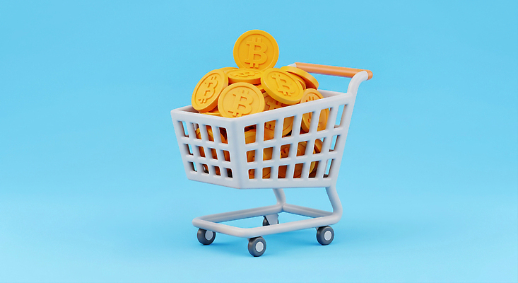 JPG 편집이미지 상징 경제 쇼핑 디지털 동전 주황색 카트 거래 소비 파란배경 투자 재정 가상화폐 블록체인 편집3D AI컴퓨터그래픽 AI콘텐츠 컬러 백그라운드 돈 비즈니스 금융 파란색 3D 파일형식 4차산업