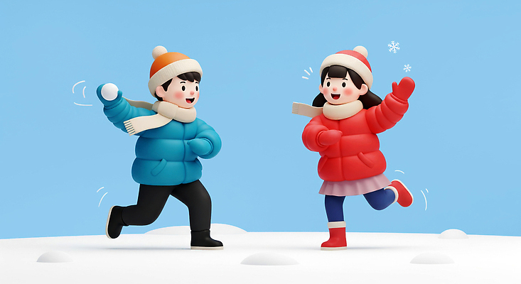 JPG 편집이미지 어린이 겨울 모션 놀이 겨울스포츠 야외 친구 설원 즐거움 눈싸움 겨울풍경 편집3D AI컴퓨터그래픽 AI콘텐츠 계절 감정 스포츠 관계 눈_날씨 사람 풍경 3D 싸움 파일형식