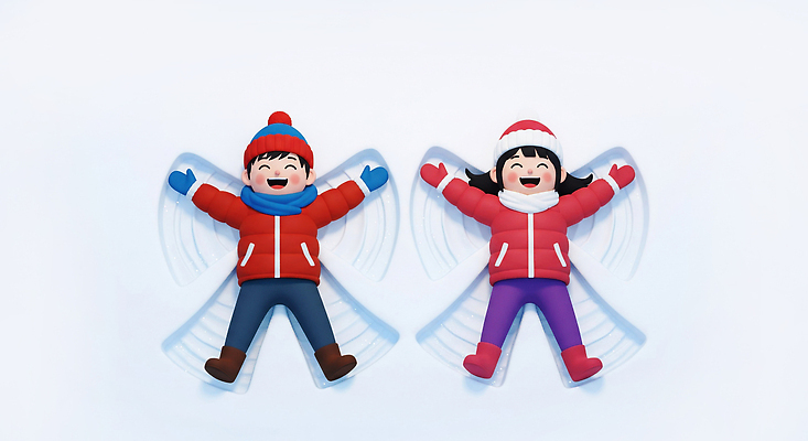 JPG 편집이미지 행복 겨울 눈사람 놀이 웃음 친구 설원 즐거움 외출 천사모양 동심 편집3D AI컴퓨터그래픽 AI콘텐츠 모양 계절 감정 관계 눈_날씨 표정 3D 파일형식