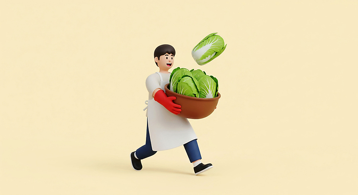 JPG 편집이미지 음식 채소 재료 김치 건강 요리 주방 농사 요리사 식사 수확 작업 고객 즐거움 양배추 김장 편집3D AI컴퓨터그래픽 AI콘텐츠 직업 감정 한식 농업 3D 파일형식