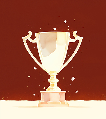 JPG 리본 스포츠 백그라운드 일러스트 성공 협력 이벤트 빛 반짝임 경쟁 기쁨 금색 축하 우승 목표 트로피 노력 대회 순간 국내일러스트 AI일러스트 AI콘텐츠 감정 컬러 컨셉 모션 최고 상_우승 파일형식