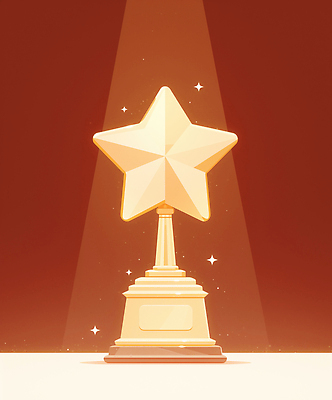 JPG 디자인 상징 일러스트 성공 조명 기념 빛 경쟁 전시 기쁨 금색 우승 수상_상을받음 기념비 트로피 스타 영광 리더쉽 상금 국내일러스트 AI일러스트 AI콘텐츠 감정 컬러 컨셉 최고 상_우승 파일형식