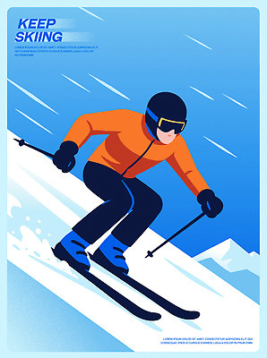 남자 스포츠 포즈 겨울 일러스트 모션 자연 레저 스키 스키장 산 풍경 취미 야외 즐거움 속도 스키타기 국내일러스트 AI파일 계절 감정 겨울스포츠 사람 생태계 파일형식 벡터