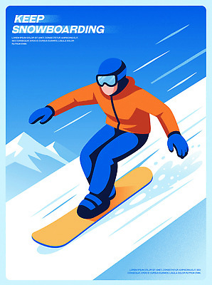 남자 스포츠 겨울 일러스트 모션 레저 겨울스포츠 스키장 산 친구 운동 자유 도전 스노우보드 즐거움 썰매 국내일러스트 AI파일 계절 감정 컨셉 관계 건강 사람 보드_스포츠 파일형식 벡터