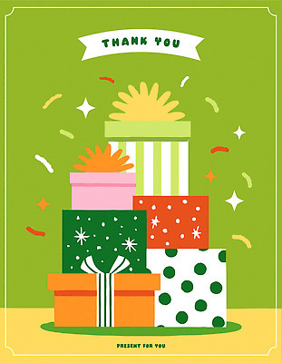 디자인 행복 컬러 백그라운드 일러스트 포장 종류 선물 이벤트 장식 상자 파티 축제 기쁨 메시지 즐거움 그림 감사 창의성 국내일러스트 AI파일 감정 파일형식 벡터