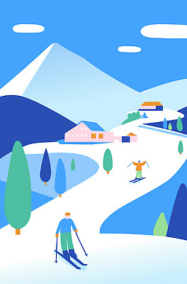 나무 스포츠 여행 겨울 일러스트 모션 자연 하늘 스키 산 사람 풍경 파란색 평화 마을 트래킹 즐거움 스키장비 경관 국내일러스트 AI파일 식물 계절 감정 스포츠용품 컬러 컨셉 레저 겨울스포츠 생태계 파일형식 벡터
