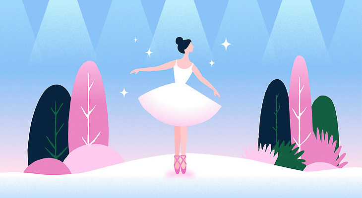 모양 감정 예술 음악 분홍색 포즈 일러스트 자연 조명 미소 공연 무대 춤 우아함 극장 발레리나 뷰티풀 스태프 국내일러스트 AI파일 컬러 컨셉 문화예술 표정 이벤트 발레 생태계 파일형식 벡터