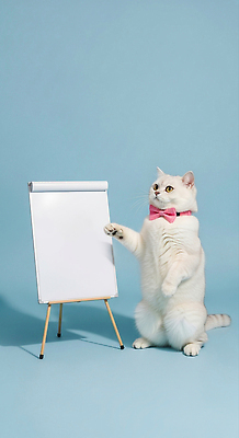 JPG 편집이미지 포즈 넥타이 반려동물 고양이 발표 유머 편집실사 AI포토 AI콘텐츠 동물 잡화 감정 포유류 CG 파일형식