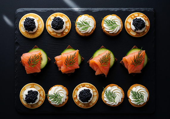 JPG 편집이미지 음식 채소 디저트 쟁반 요리 파티 과자 고급 브런치 연어 뷰티풀 캐비아 크림치즈 편집실사 AI포토 AI콘텐츠 컨셉 식재료 치즈 어류 이벤트 식사 CG 파일형식