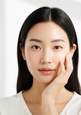 JPG 모델 편집이미지 손 시선 여자 얼굴 포즈 표정 미소 빛 카메라 방 부드러움 감싸기 뷰티풀 의료성형뷰티 편집실사 AI인물포토 AI콘텐츠 모션 사람 신체부위 전자제품 감각 CG 파일형식 AI포토