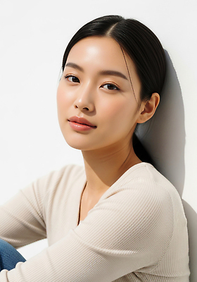 JPG 편집이미지 헤어스타일 얼굴 포즈 미소 편안함 피부 뷰티풀 의료성형뷰티 차분 편집실사 AI인물포토 AI콘텐츠 컨셉 표정 신체부위 감각 CG 파일형식 AI포토