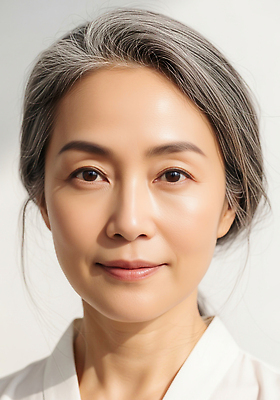 JPG 편집이미지 여자 감정 중년 조명 미소 사람 촬영 화사함 뷰티풀 의료성형뷰티 편집실사 AI인물포토 AI콘텐츠 컨셉 표정 성인 CG 파일형식 AI포토