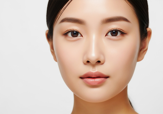 JPG 편집이미지 여자 백그라운드 표정 미소 빛 화장 뷰티 촬영 매력적 피부 뷰티풀 의료성형뷰티 편집실사 AI인물포토 AI콘텐츠 컨셉 사람 신체부위 CG 파일형식 AI포토