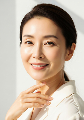 JPG 편집이미지 헤어스타일 여자 감정 얼굴 포즈 수염 따뜻함 표정 미소 빛 햇빛 턱 뷰티풀 의료성형뷰티 스타일 편집실사 AI인물포토 AI콘텐츠 사람 신체부위 태양 CG 파일형식 AI포토