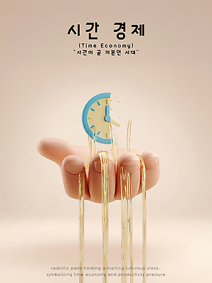 PSD 편집이미지 손 디자인 예술 상징 시계 관리 경제 흐름 시간 작업 창의성 편집3D 컨셉 신체부위 3D 파일형식