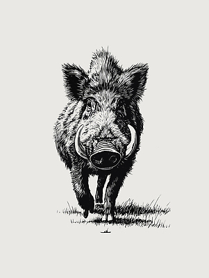 동물 포유류 모션 소화기관 생태계 파일형식 벡터 멧돼지 초원 자연 걷기 치아 숲 사냥 털 생존 야생동물 환경 일러스트 국내일러스트 AI파일