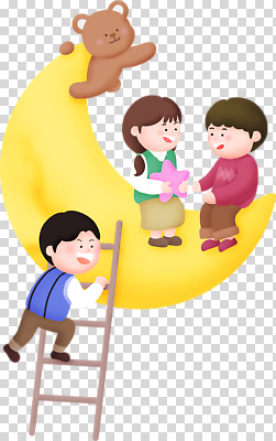 편집이미지 캐릭터 행복 어린이 사다리 가족 상상 놀이 웃음 친구 곰인형 달 즐거움 PNG 자연요소 감정 인형 관계 표정 사람 도구 파일형식