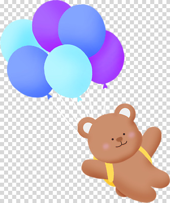 편집이미지 캐릭터 어린이 컬러 곰 놀이 하늘 소풍 귀여움 비행 휴일 즐거움 장면 풍선 PNG 동물 감정 컨셉 포유류 사람 야외활동 파일형식