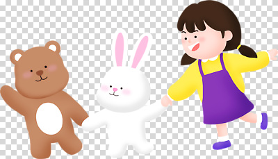 편집이미지 행복 어린이 인형 곰 모션 놀이 웃음 소녀 친구 토끼 즐거움 PNG 교감 상상력 순간 동물 여자 감정 포유류 관계 표정 사람 반려동물 파일형식