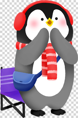 잡화 계절 감정 가구 컨셉 조류 목도리 파일형식 펭귄 겨울 귀마개 스카프 의자 기쁨 귀여움 동물 컬러 따뜻함 표정 캐릭터 편집이미지 PNG