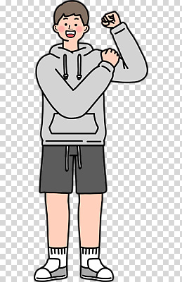 옷 남자 감정 어린이 컨셉 건강 생활 신체부위 파일형식 소년 운동 힘 팔 근육 자랑 스포츠 운동복 자신감 라이프 모션 긍정 에너지 편집이미지 PNG