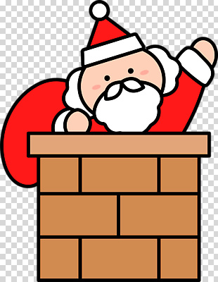 편집이미지 행복 크리스마스 겨울 굴뚝 선물 장식 빨간색 산타클로스 축제 즐거움 PNG 연말 계절 기념일 감정 컬러 파일형식