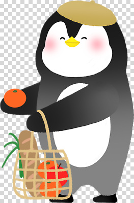 감정 컨셉 조류 쇼핑 바구니 생태계 파일형식 펭귄 과일 장바구니 귀여움 아기자기 동물 캐릭터 자연 즐거움 풍경 사람 편집이미지 PNG