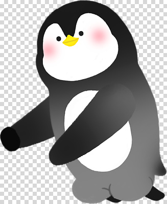 컬러 컨셉 모션 조류 표정 극지방 파일형식 펭귄 귀여움 걷기 웃음 디자인 캐릭터 분홍색 백그라운드 투명 동물 북극 바다 편집이미지 PNG