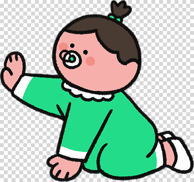 편집이미지 어린이 초록색 아기 노리개젖꼭지 PNG 기어가기 손흔들기 컬러 모션 사람 아기용품 파일형식 오브젝트
