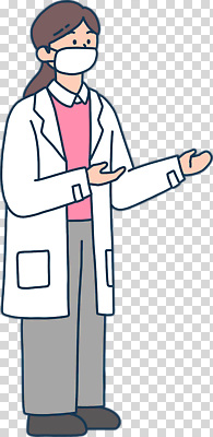 편집이미지 캐릭터 의학 친절 건강 병원 대화 마스크 설명 안전 치료 환자 의사 가운 전문직 PNG 직업 옷 모션 말하기 의료진 파일형식