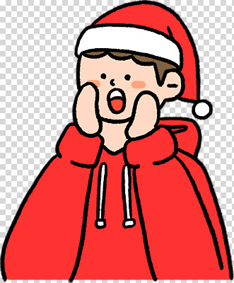 편집이미지 행복 감정 어린이 크리스마스 겨울 산타모자 표정 소년 빨간색 산타클로스 귀여움 축제 놀람 후드티셔츠 PNG 모자_잡화 계절 기념일 남자 컬러 컨셉 티셔츠 사람 파일형식