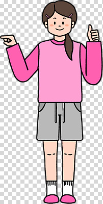 손 계절 여자 감정 어린이 컬러 상의 바지 문화예술 파일형식 소녀 춤 분홍색 스웨터 반바지 표정 즐거움 에너지 행복 겨울 봄 옷 스타일 손가락 포즈 편집이미지 PNG