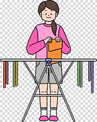 컬러 가사 라이프 감각 파일형식 빨래 정리 사람 일상 옷걸이 분홍색 바쁨 순간 편안함 생활 시간 모션 편집이미지 PNG