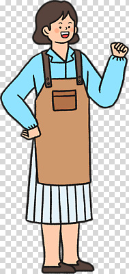 직업 생활용품 모션 표정 건물 라이프 파일형식 요리사 주방 앞치마 요리 손흔들기 밝은색 일상 웃음 주방용품 음식 주택 편집이미지 PNG