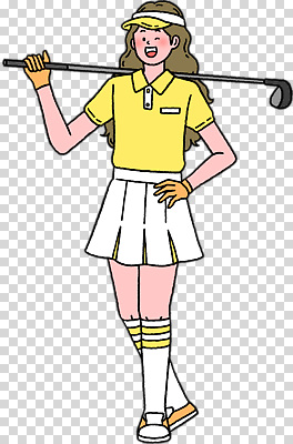 자연요소 옷 계절 감정 골프 공 골프용품 사람 구기 파일형식 여자 골프클럽 유니폼 스포츠 태양 포즈 골프공 아웃도어 즐거움 모션 여름 편집이미지 PNG