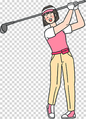계절 감정 컬러 포즈 컨셉 운동선수 건강 사람 구기 파일형식 골프 여자 스윙 클럽 야외 운동 스포츠 분홍색 코스 즐거움 모션 골퍼 여름 목표 편집이미지 PNG