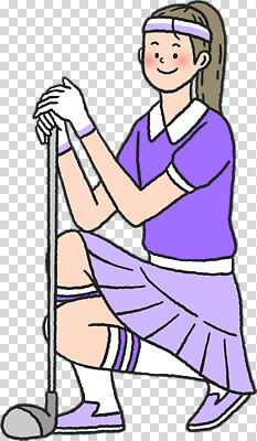 옷 스포츠 컬러 골프 공 스포츠시설 골프용품 건강 신체부위 구기 파일형식 클럽 무릎 유니폼 보라색 골프장 준비 운동 경기 모션 골프공 편집이미지 PNG