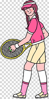 옷 여자 감정 어린이 스포츠용품 스포츠 컨셉 건강 구기 외투 파일형식 테니스 소녀 라켓 코트 운동 준비 유니폼 집중 자신감 모션 경기 놀이 즐거움 편집이미지 PNG
