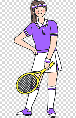 옷 계절 여자 감정 어린이 스포츠용품 컬러 컨셉 건강 사람 구기 외투 파일형식 테니스 소녀 라켓 스포츠 유니폼 보라색 포즈 운동 활발 백그라운드 코트 자신감 여름 청소년 편집이미지 PNG